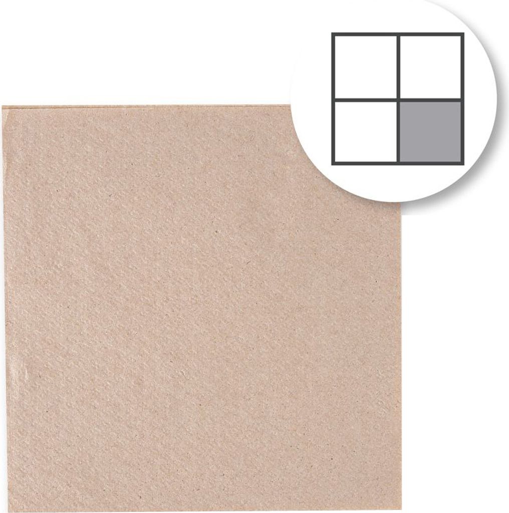 NATURE Star Lunch-Servietten Nature 240 x 240 mm 1-lagig