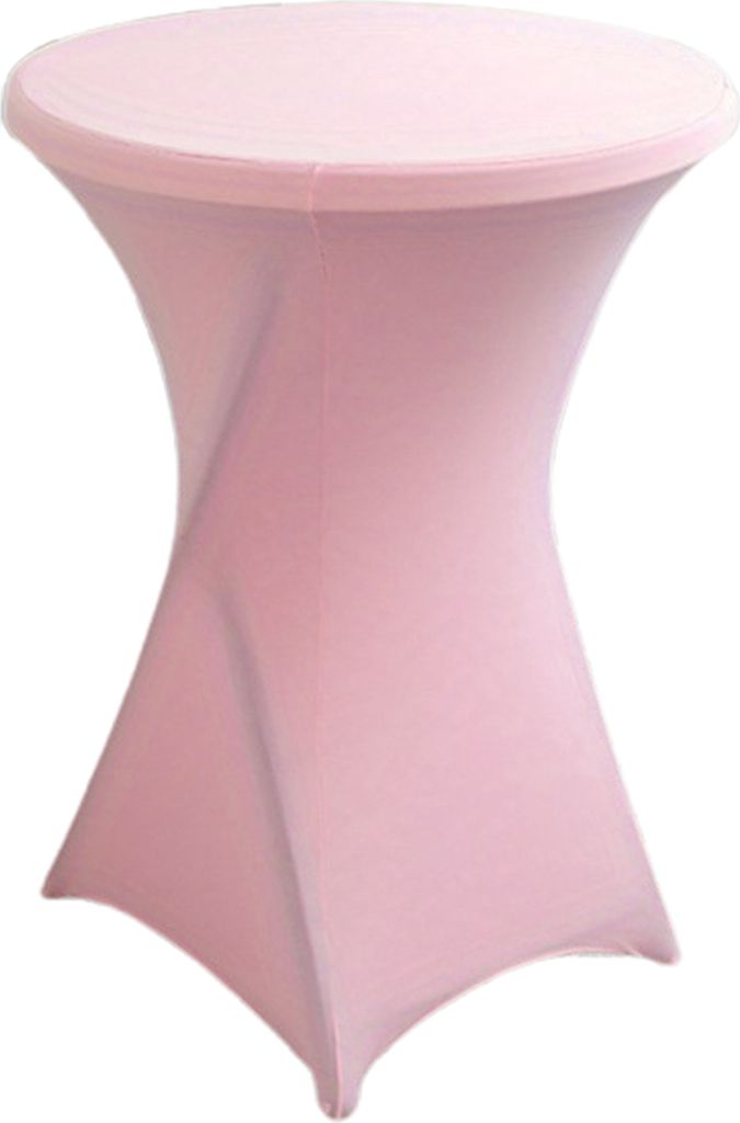 Cocktailtisch-Abdeckung, einfarbiges Design, hochelastisch, ölbeständig, universelle Passform, einfache Installation, runde hohe Tischdecke