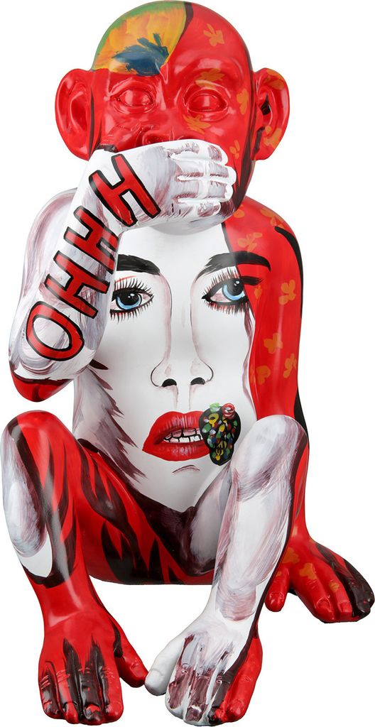 Casablanca by Gilde Dekofigur Skulptur Monkey bunt H. 39 Produktbild 