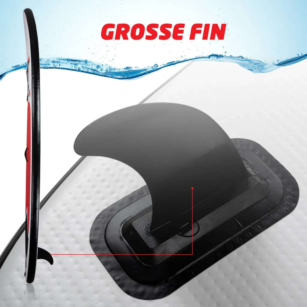 Stand Up Paddle Gonflable Polyvalent 10 Pieds avec Accessoires de Glisse
