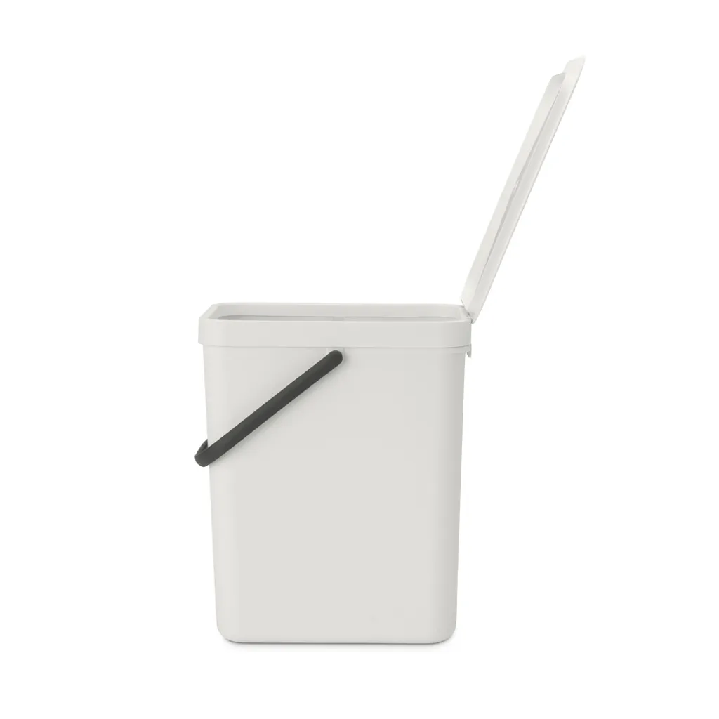Solution de tri pour cuisine : Poubelle Sort & Go 25 L Gris Clair