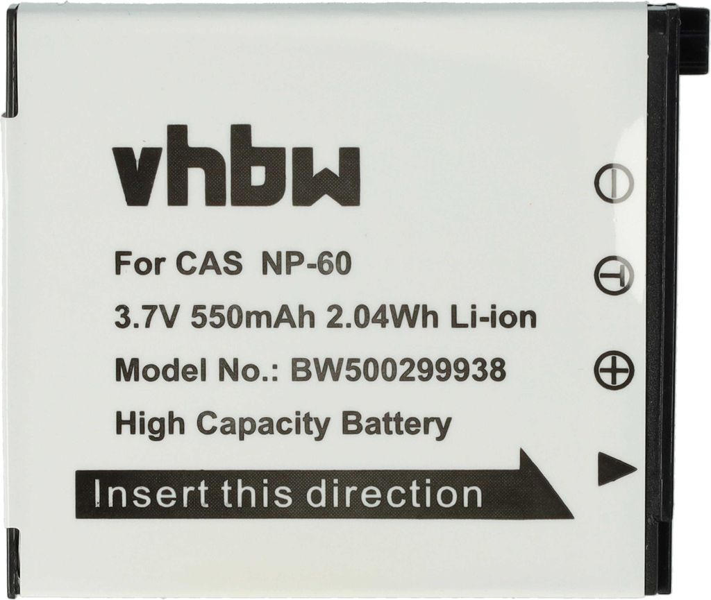 vhbw Akku kompatibel mit Casio Exilim EX-Z19, EX-Z21, Produktbild 