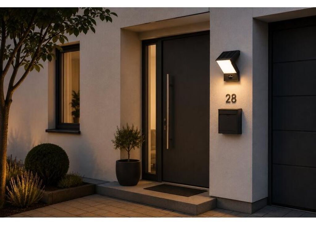 DOTLUX LED-Solar-Wandleuchte FLASHwall mit Sensor 3,5W Produktbild 