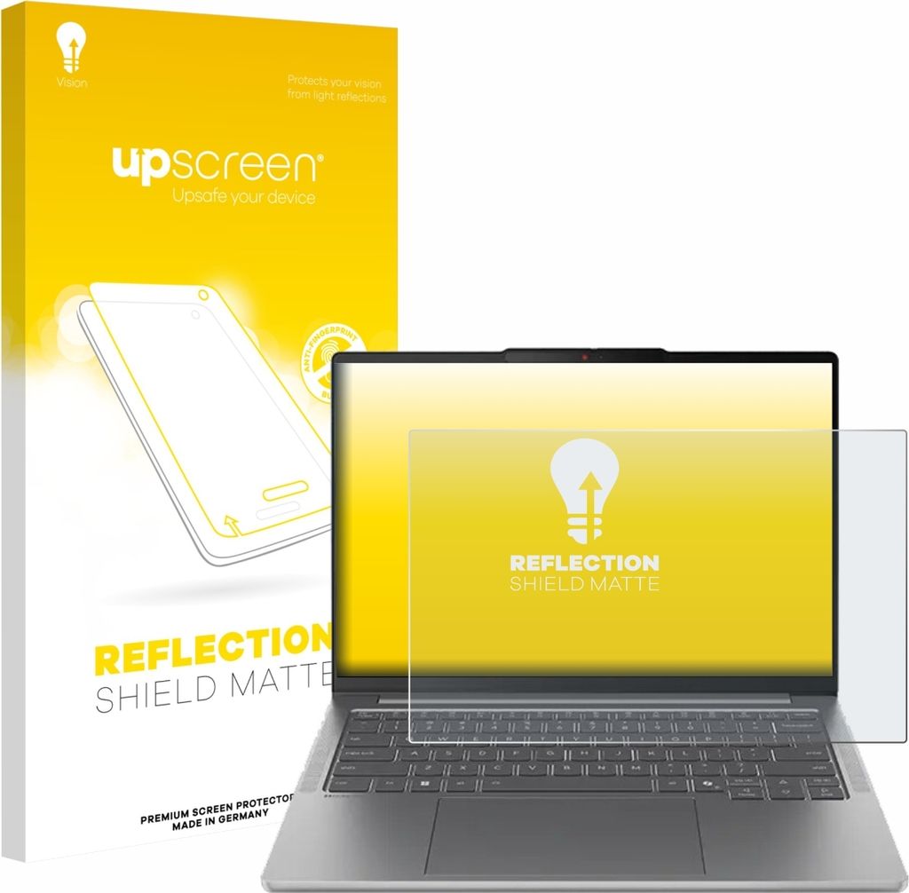 upscreen Schutzfolie für Lenovo IdeaPad Pro 5 Gen 10 14" Displayschutz Displayschutzfolie Folie Matt Entspiegelungsfolie