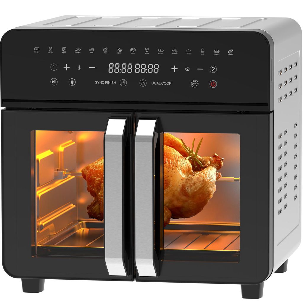 Heißluftfritteuse 23 L XXL | Airfryer mit Doppeltür & Produktbild 