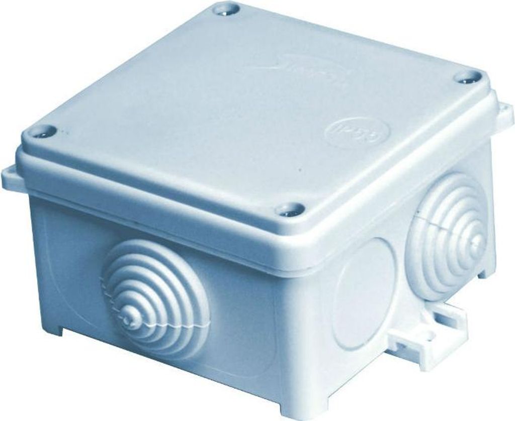 Aufputzdose, hermetisch, leer, IP55, weiß, N90x90, Simet 35120206