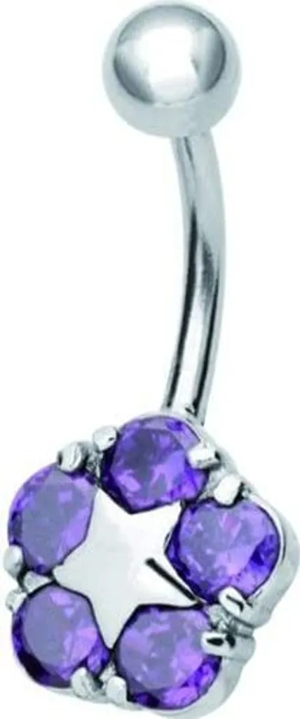 Piercing Ombelico BBZX-08 Stella Ametista - Prezzo Outlet Online