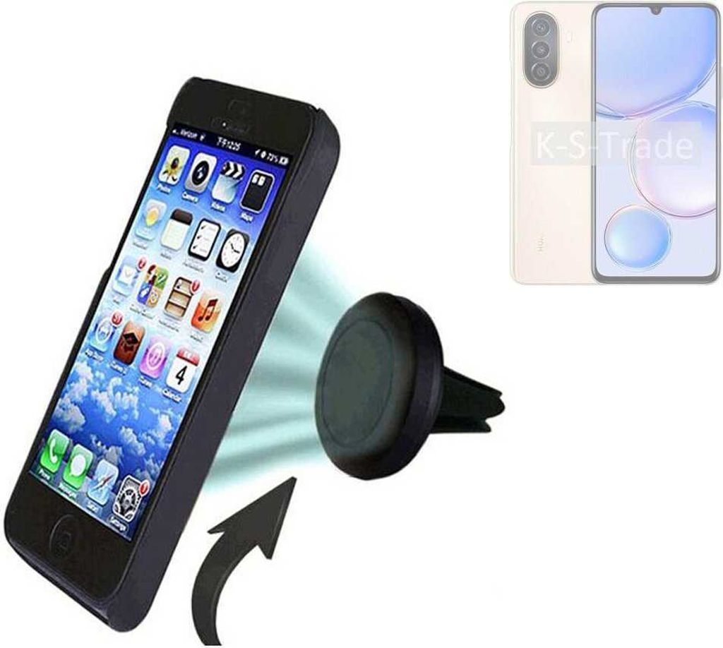 K-S-Trade Kompatibel mit Huawei nova Y71 Auto Handy Halterung KFZ Halter Lüftungsgitterhalterung Air Vent mount Smartphone Halter