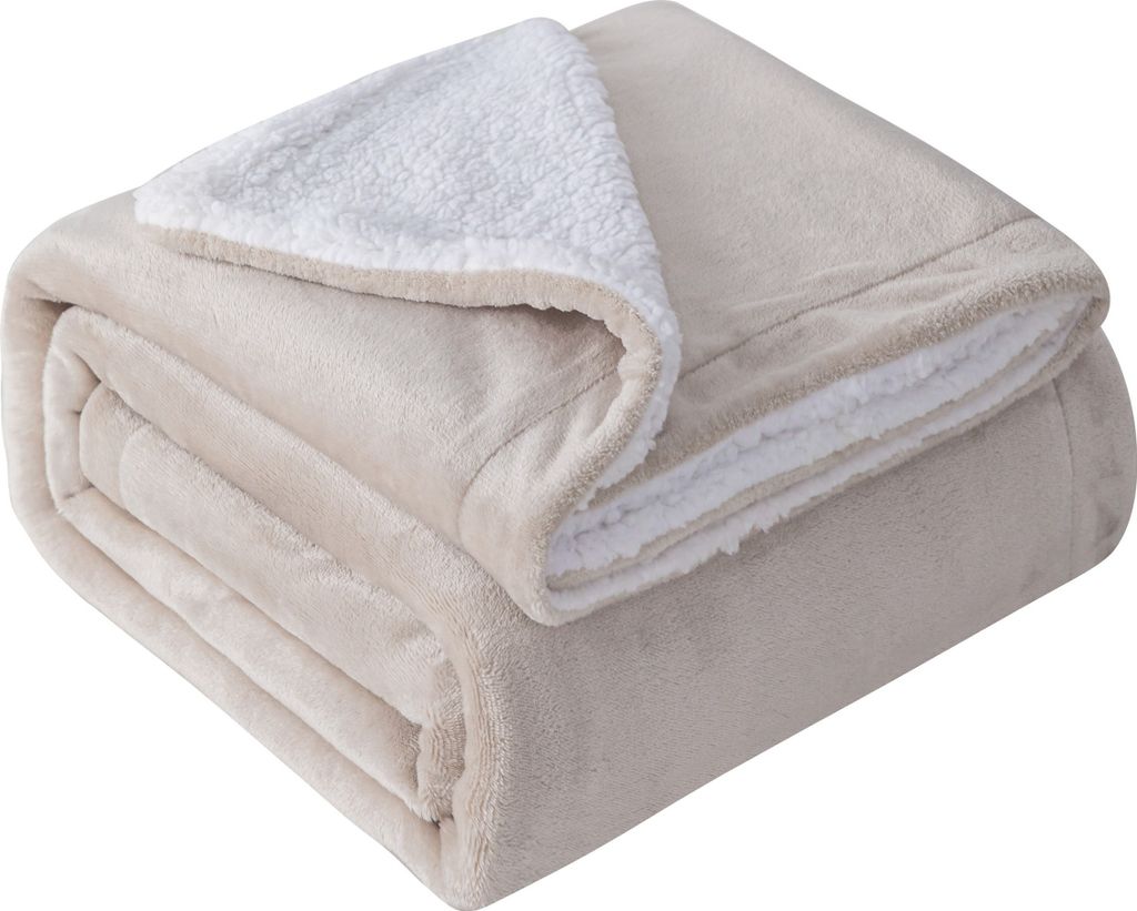 Flauschige Kuscheldecke Sherpa Coral extra weich & warm Produktbild 