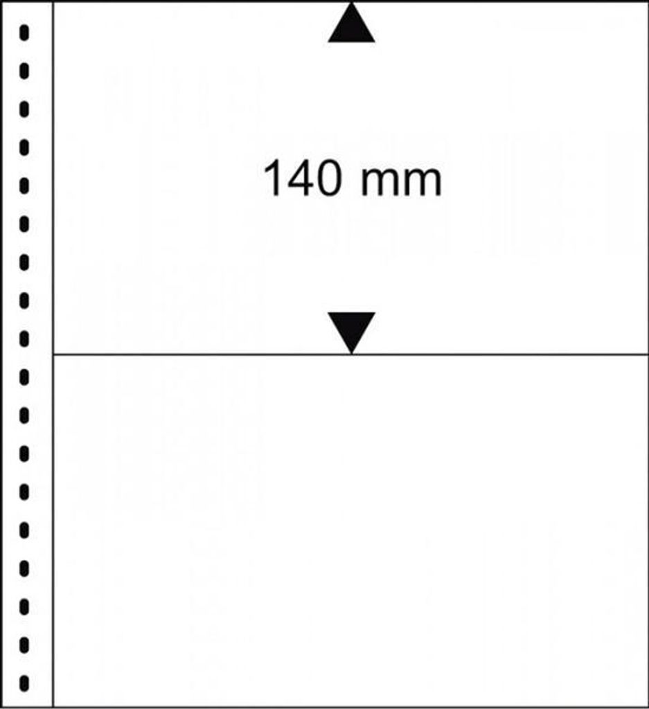 Lindner 010P Einsteckblätter Omnia, weiß - 10er-Packung