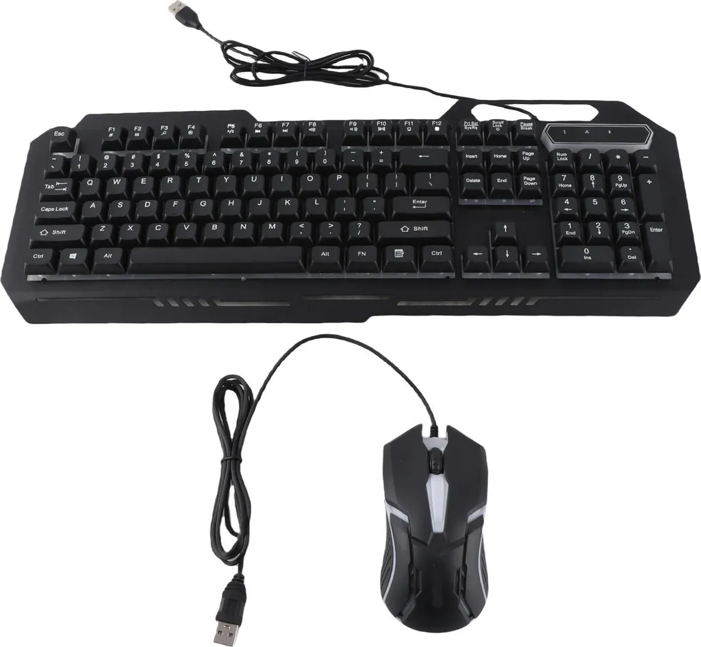 Ensemble Clavier et Souris Gamer RGB - Set Ergonomique en Alliage d'Alu PC