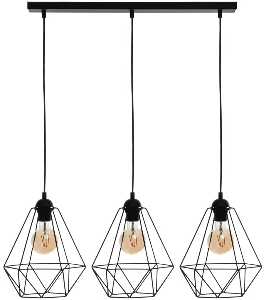 Lustre 3x60W E27 BASKET MLP7215 Milagro - Luminaire Style Industriel Noir