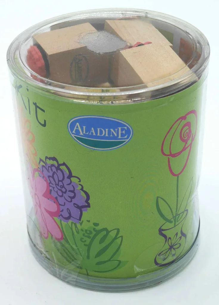 Kit Tampons Encreurs Fleurs en Bois : Solution Déco Facile pour DIY Papier