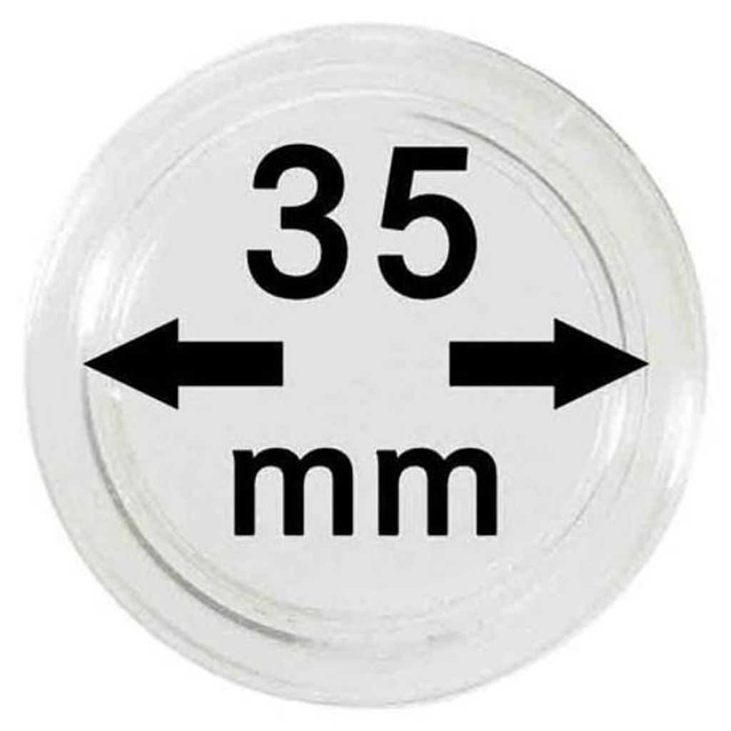 Lindner 2250035P Münzkapseln 35 mm-10er Pack Produktbild 