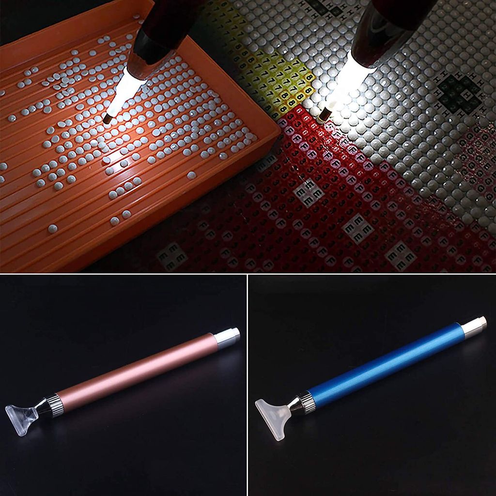 5D Diamond Painting Zubehör Set mit LED Stift, Meerjungfrau Produktbild 3
