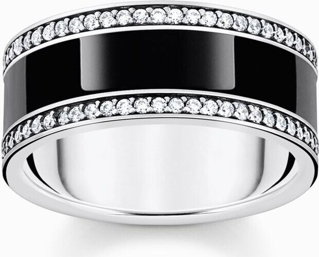 Thomas Sabo - TR2446-691-11-50 - Ring - Damen - 925er Silber geschwärzt - Weite 50