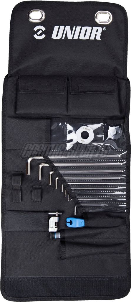 Unior 1600WRAP-US Werkzeugrolltasche, 15-tlg., black