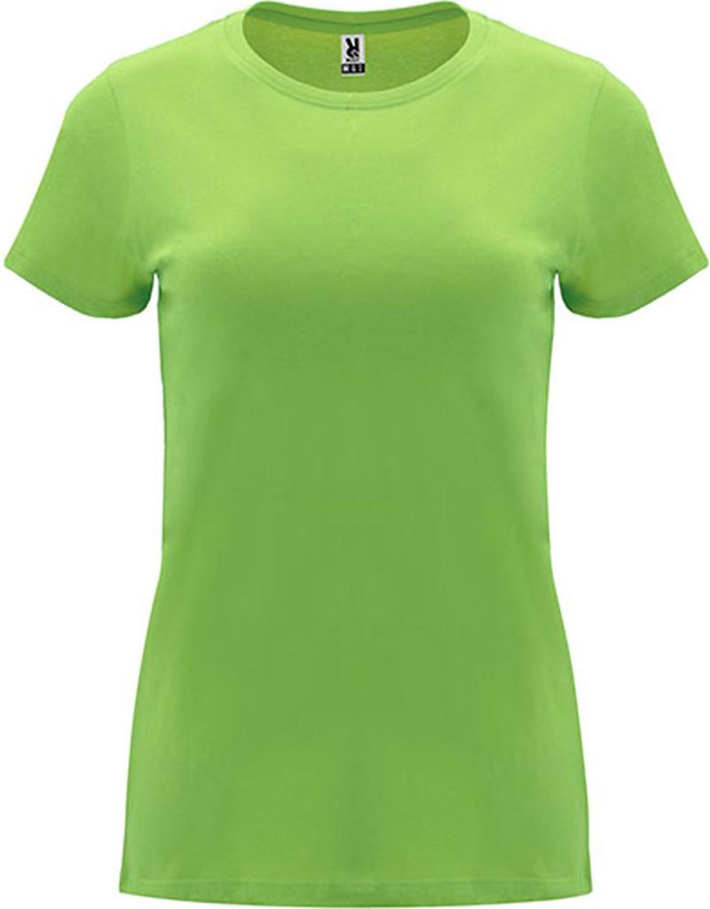 Roly CA6683 | Damen Capri T-Shirt, Tailliert und eng anliegend geschnitten - Farbe: 114 Oasis Green - Größe: XL