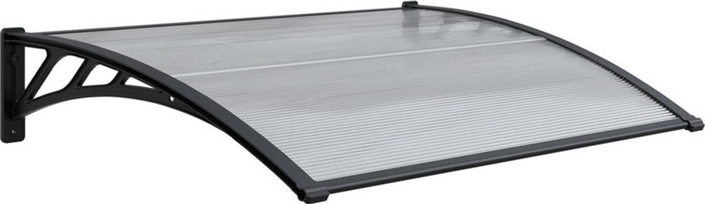 Oblúková vstupná strieška s rozmermi 150 x 80 cm vyrobená z Obrázok produktu 