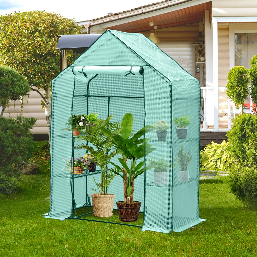 Jayseuw Serra Verde 143x73x195 cm - Serra per Pomodori Design Compatto