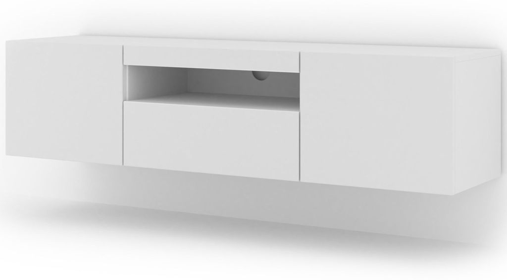 Homlando szafka RTV Aura 150 cm biały mat Zdjęcie produktu 