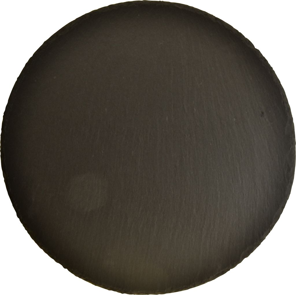 Runde Natürliche Schieferplatten Untersetzer Ø20cm Schwarz 4er Set – Rutschfest & Robust, 4 Stück