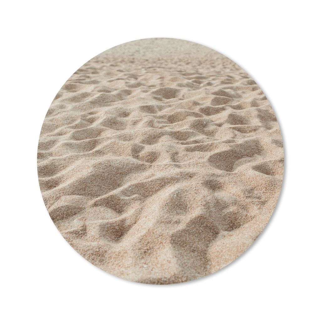 MuchoWow Mauspad Mousepad Sommer - Strand - Sand 50x50 cm - Mousepads - Maus Mat - Pad - Mausunterlage - Vinyl