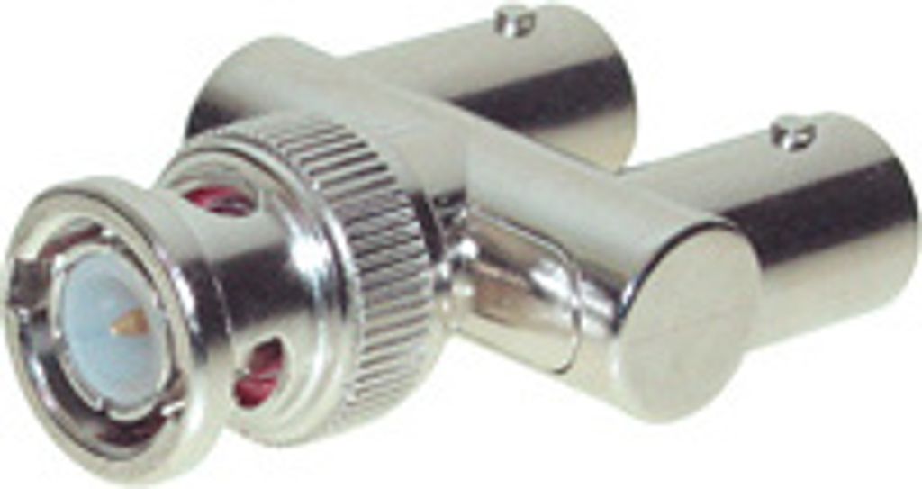 BNC Adapter Stecker-Buchse-Buchse GABEL-FORM, Good Connections