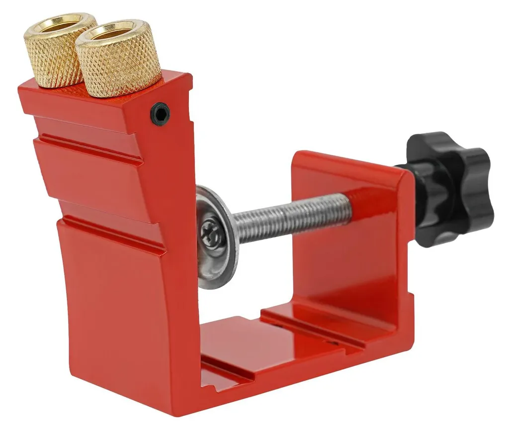 Kit de Gabarit de Perçage Trous Borgnes 15° 9mm en Aluminium Rouge
