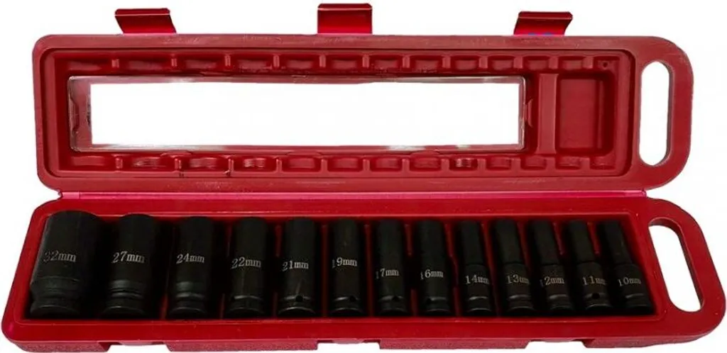 Jeu de douilles à chocs pour clé à choc pneumatique 10-30 mm 1/2