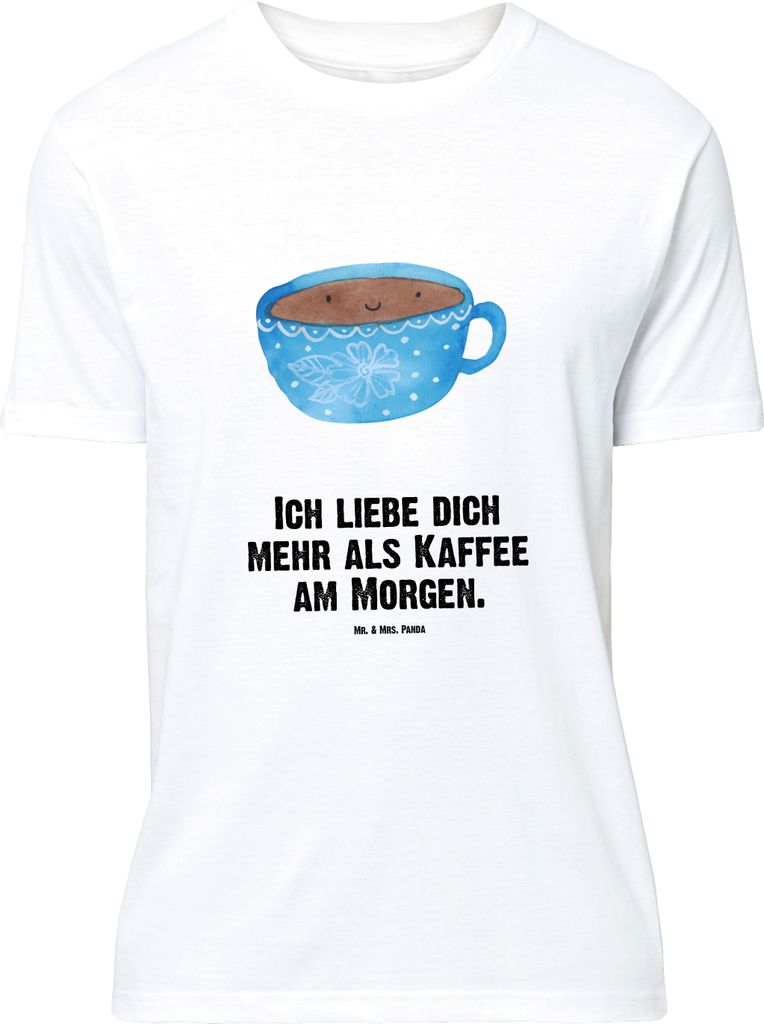 Mr. & Mrs. Panda Größe XL T-Shirt Kaffee Tasse - Weiß - Geschenk, Genuss, Tshirt, Shirt, Liebe, Geschmack, Lustige Sprüche, Glücklich, mit Spruch