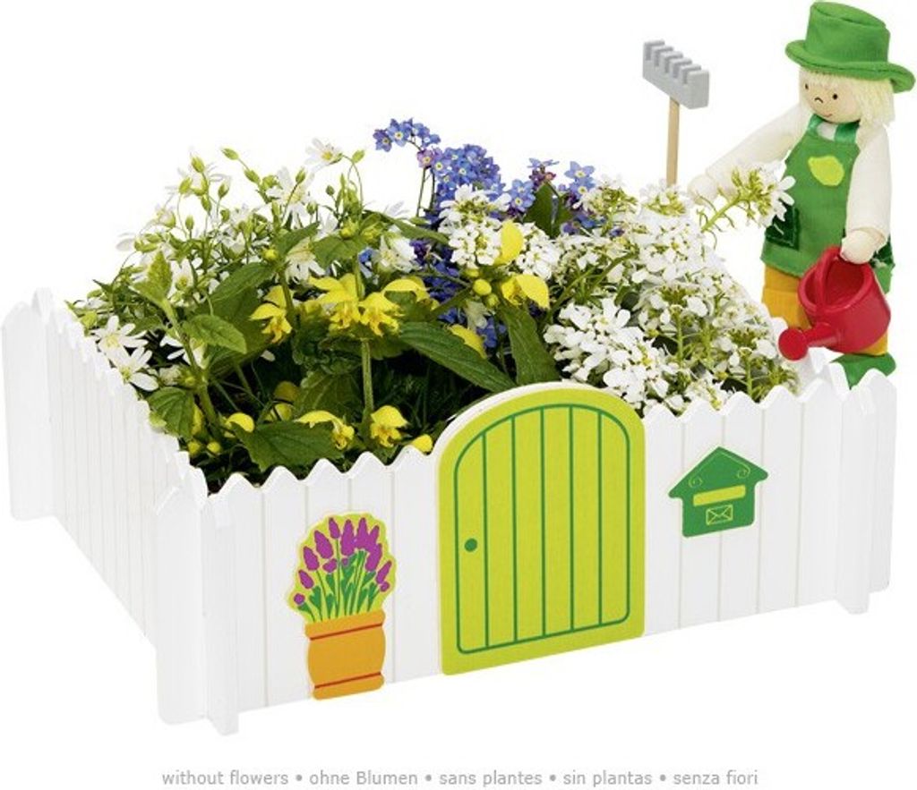 goki 51721 Biegepuppe Gärtner, Mein eigener Garten, bunt (1 Set)