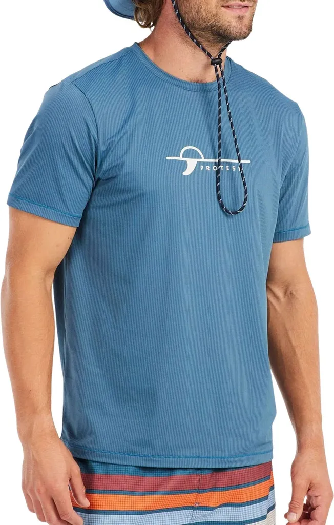 T-shirt de baignade homme PROTEST PRTCore bleu pour surf et sports d'eau - 3