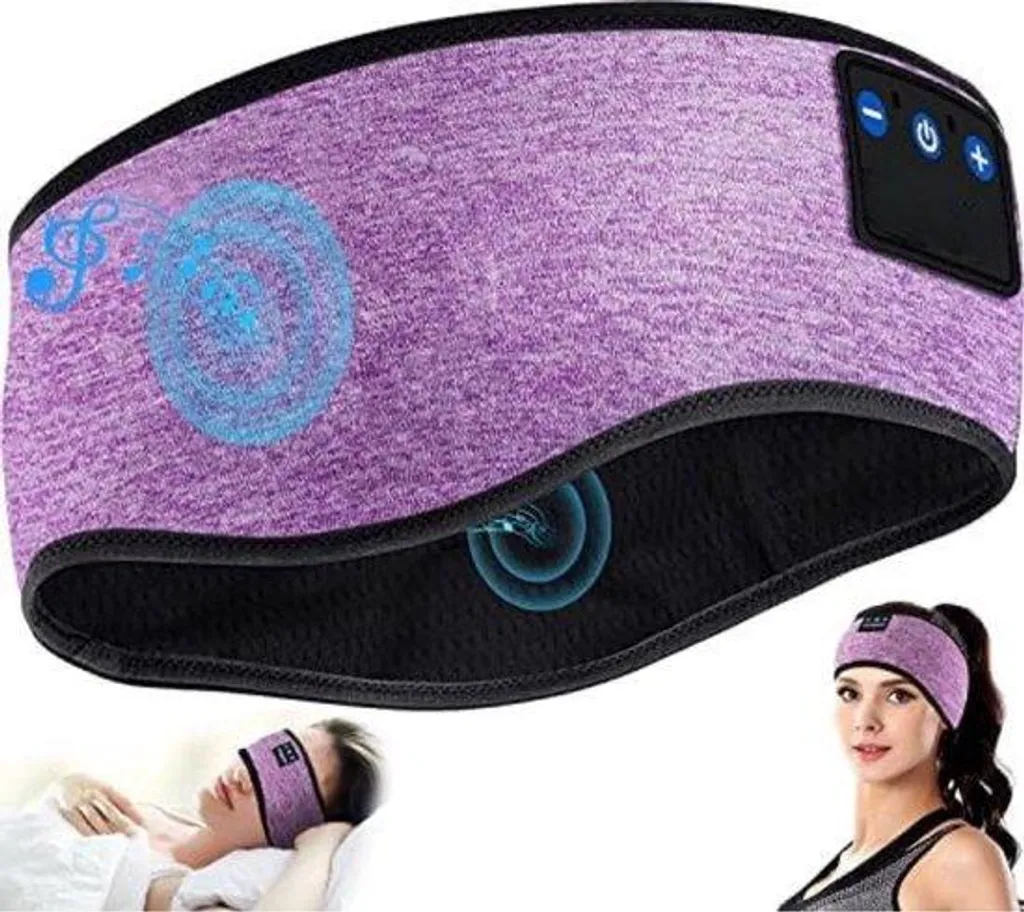 Casque de sommeil Bluetooth bleu respirant et lavable autonomie 12h