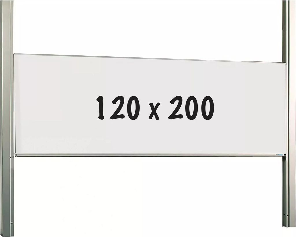 Whiteboard Deluxe Lanny – Emaillierter Stahl – Schiebemechanismus – Wochenplaner – Monatsplaner – Jahresplaner – Magnetisch – Weiß ...