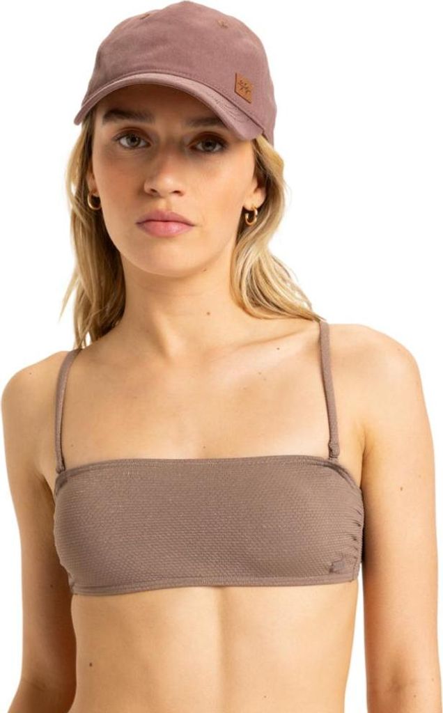 Roxy Lasca Bandeau Deep Taupe XS