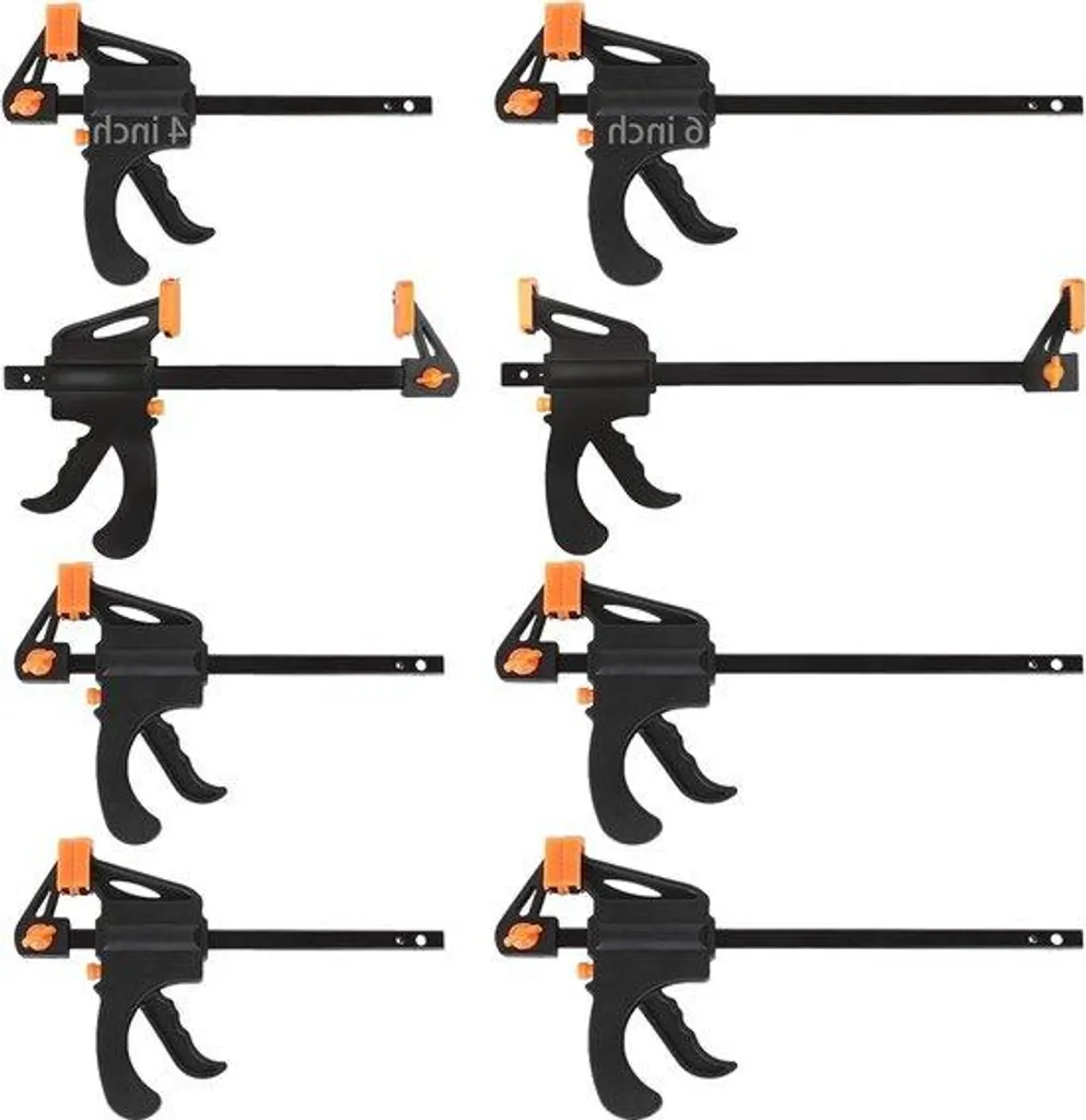 Serre-joints pour Travail du Bois Lot de 8 Accessoires de Serrage