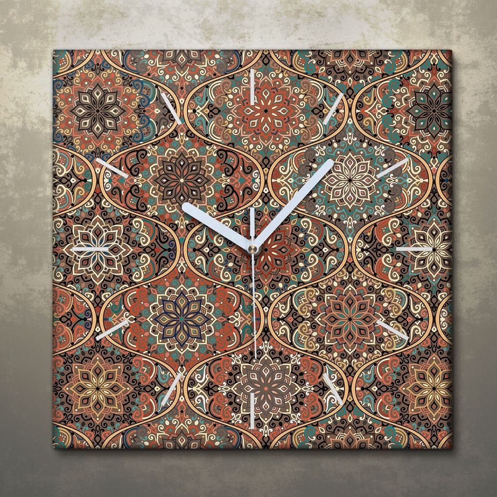 Wohnzimmer Leinwand Uhr Geräuschlos Küche 30x30 Produktbild 
