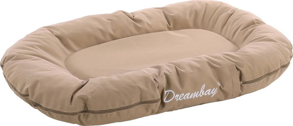 Flamingo Kissen Dreambay oval sand, Maße: 80 x 60 x 14 cm