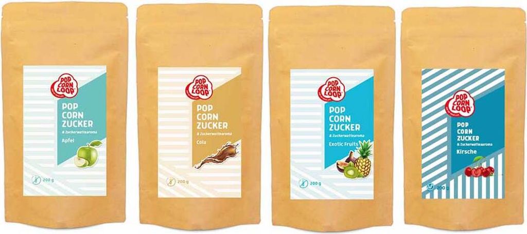 4er Pack Popcorn und Zuckerwatte Zucker I Kaufland.de