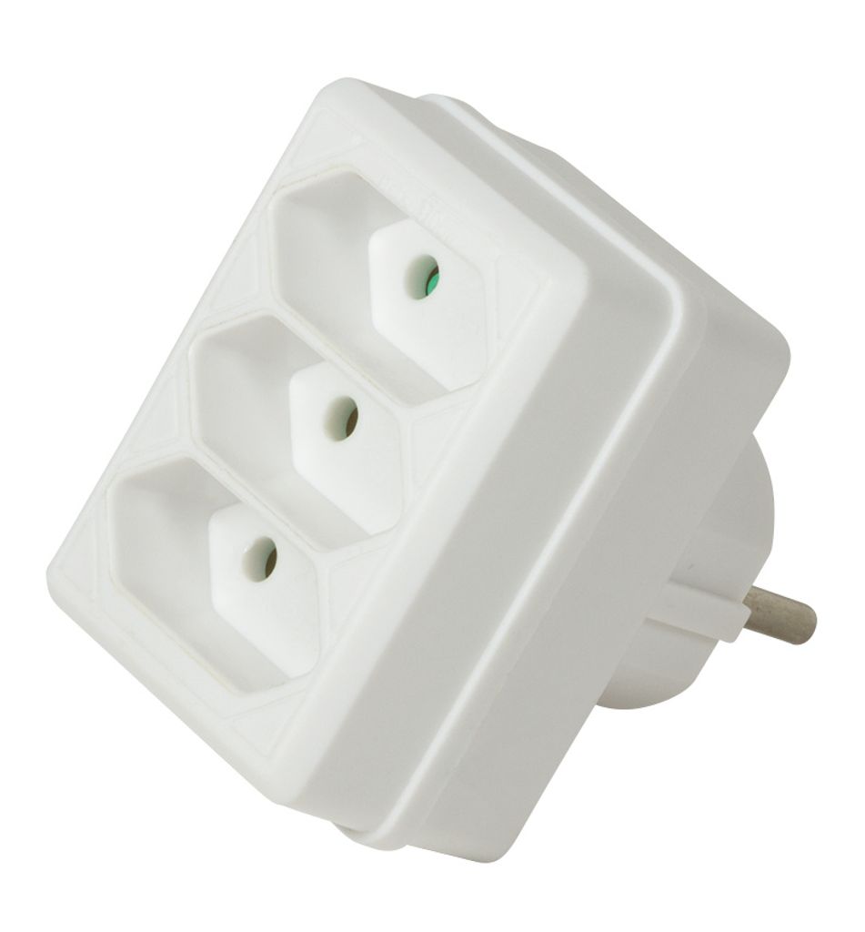 Logilink Steckdosenadapter 3x Eurostecker Produktbild 