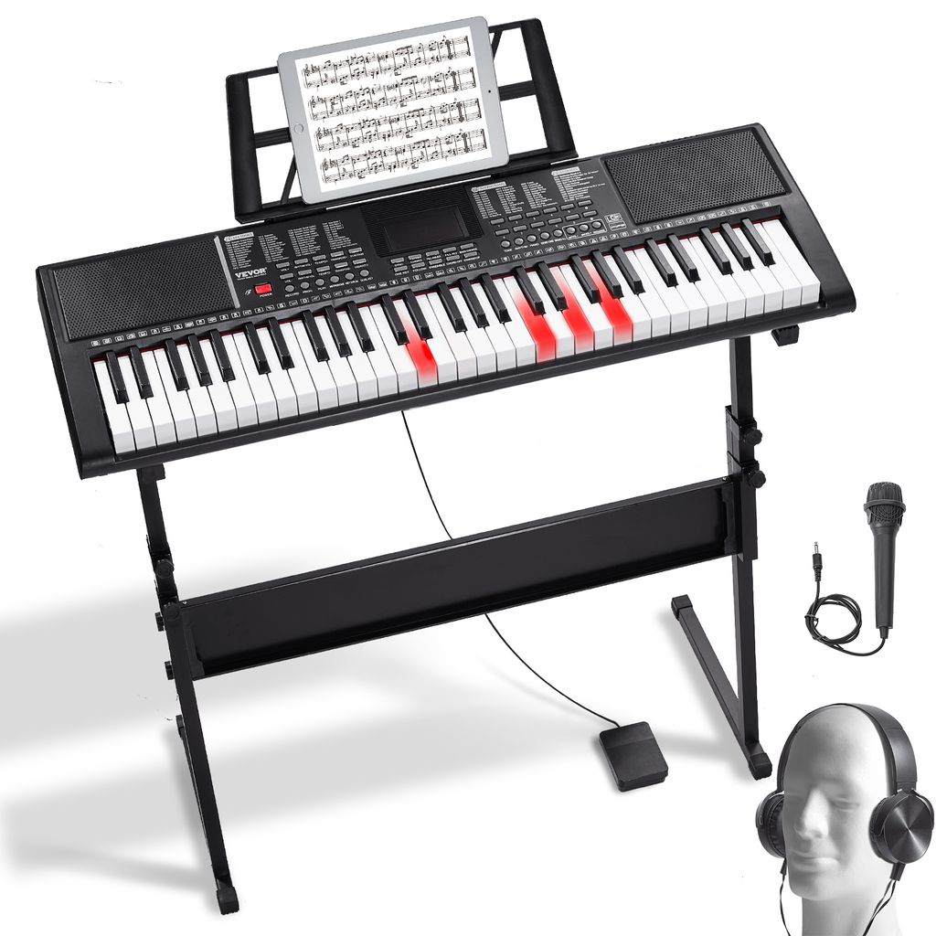 VEVOR 61-Tasten-Digitalklavier, beleuchtete Tasten, Produktbild 