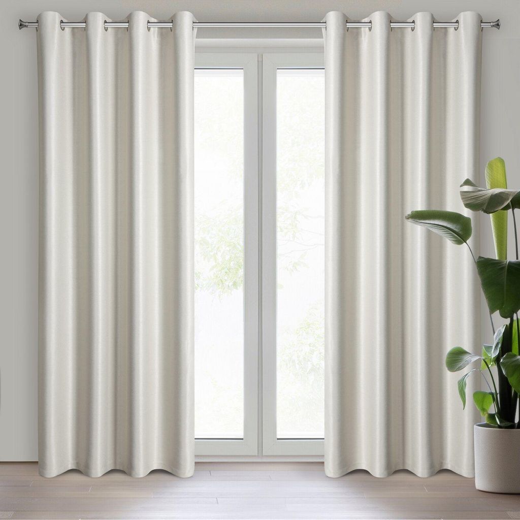 Vorhang SELINA creme 140x250 cm Ösen Ösenvorhang