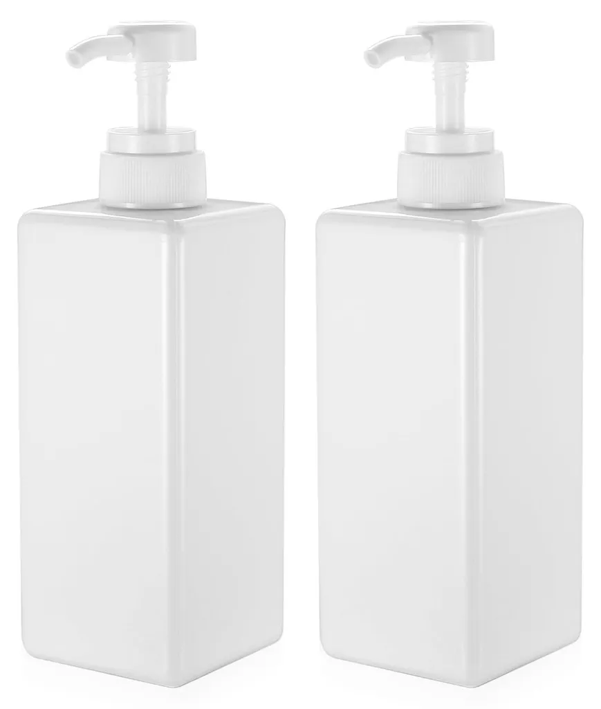 Distributeur liquide vaisselle grande capacité 650 ml blanc design