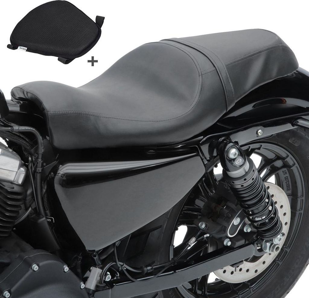 Set Sitzbank + Sitzkissen L für Harley Sportster 883 Iron 09-20 SB8