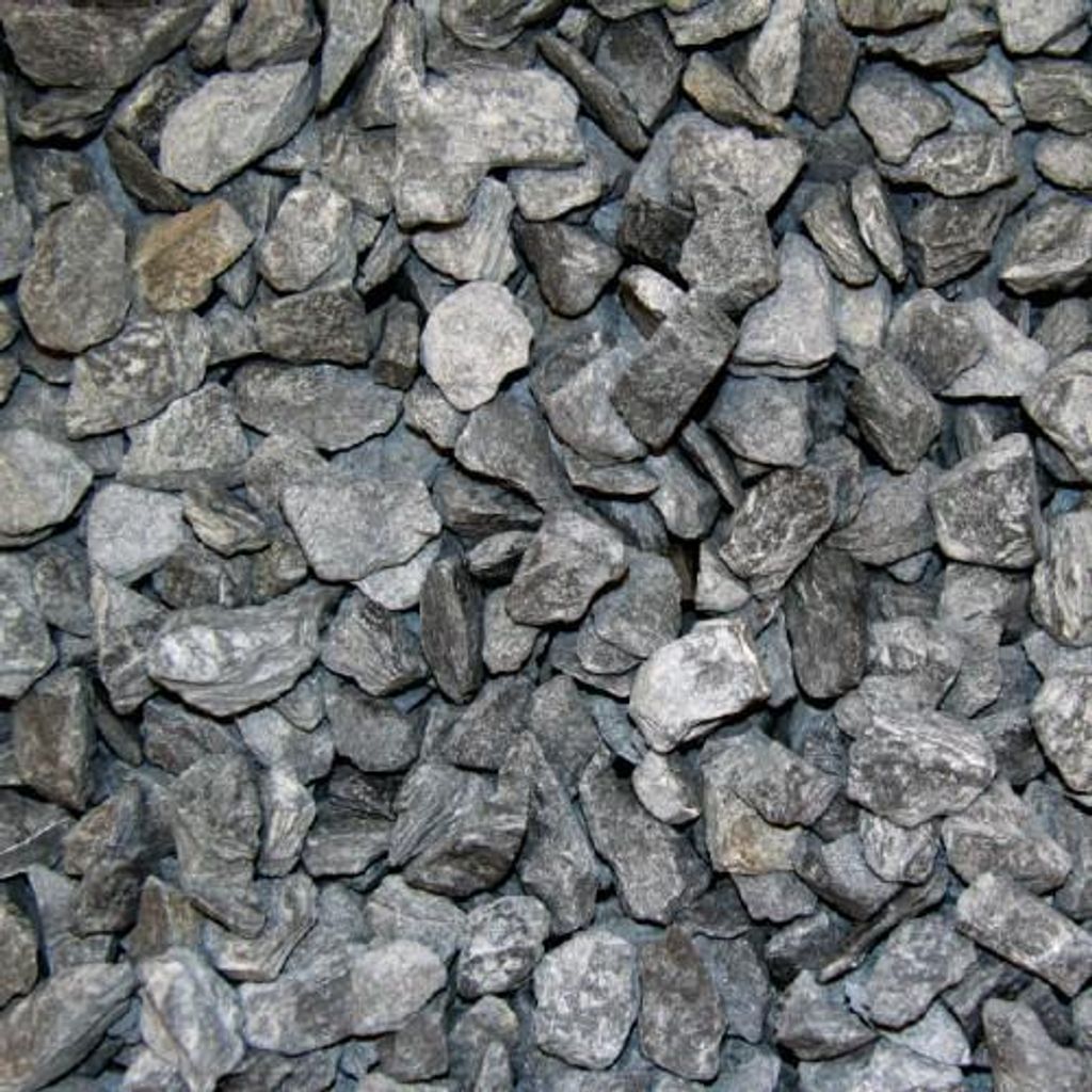 Schiefersplitt Canadian Slate Schwarz - 30-60mm 25kg / Sack Produktbild 