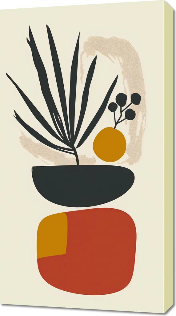 Quadro Vintage Botanical Insight 50x90 cm - Arte Botanica su Tela