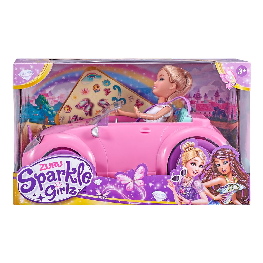 Sparkle Girlz Doll And Set Sparkle Coupe10028 Auto Rosa Rosa One Size