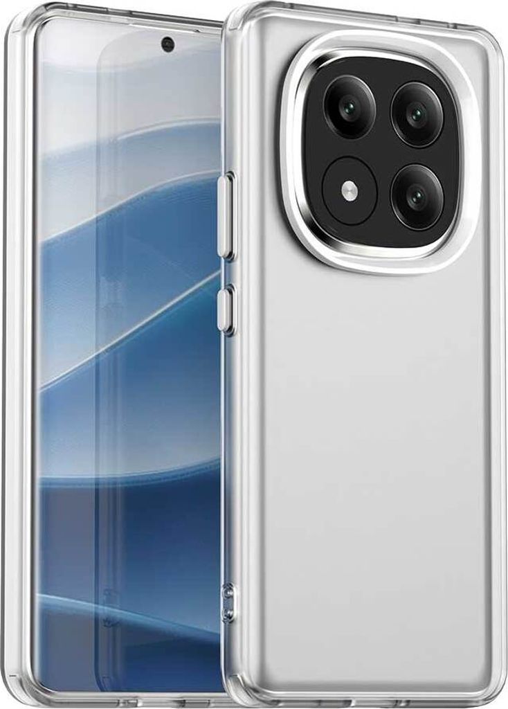 Handyhülle für Xiaomi Redmi Note 14 Pro+ 5G Schlank Durchscheinend Matt Stoßfest Schutzhülle Weiß