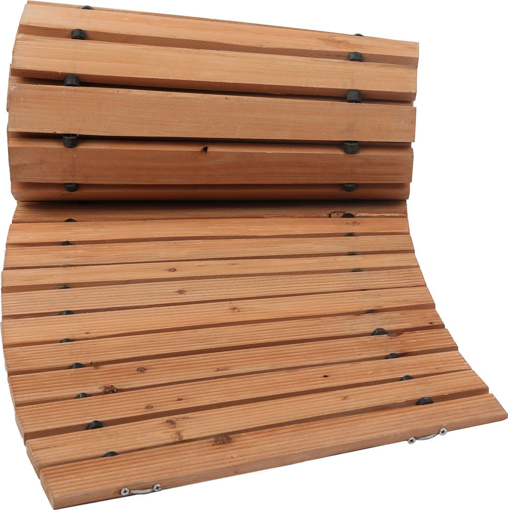 SucceBuy Gebogener Gartenweg aus Holz, 2,44 m lang x 43,2 Produktbild 